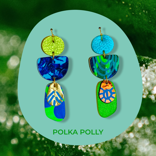 Polka Polly - Earrings - Flourish Collection - Two Face Caribbean