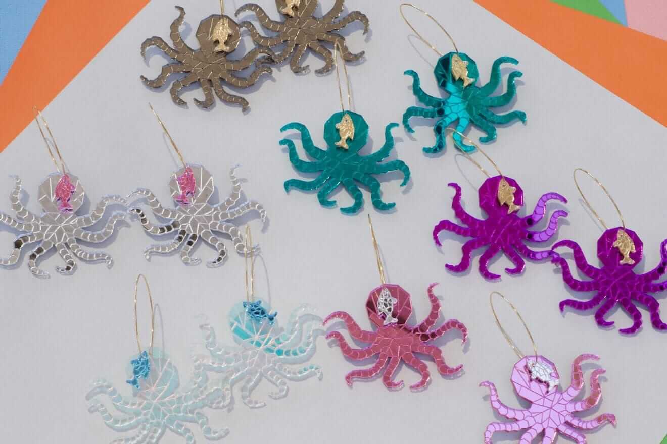 Little Geraldine -  Earrings - Octopus