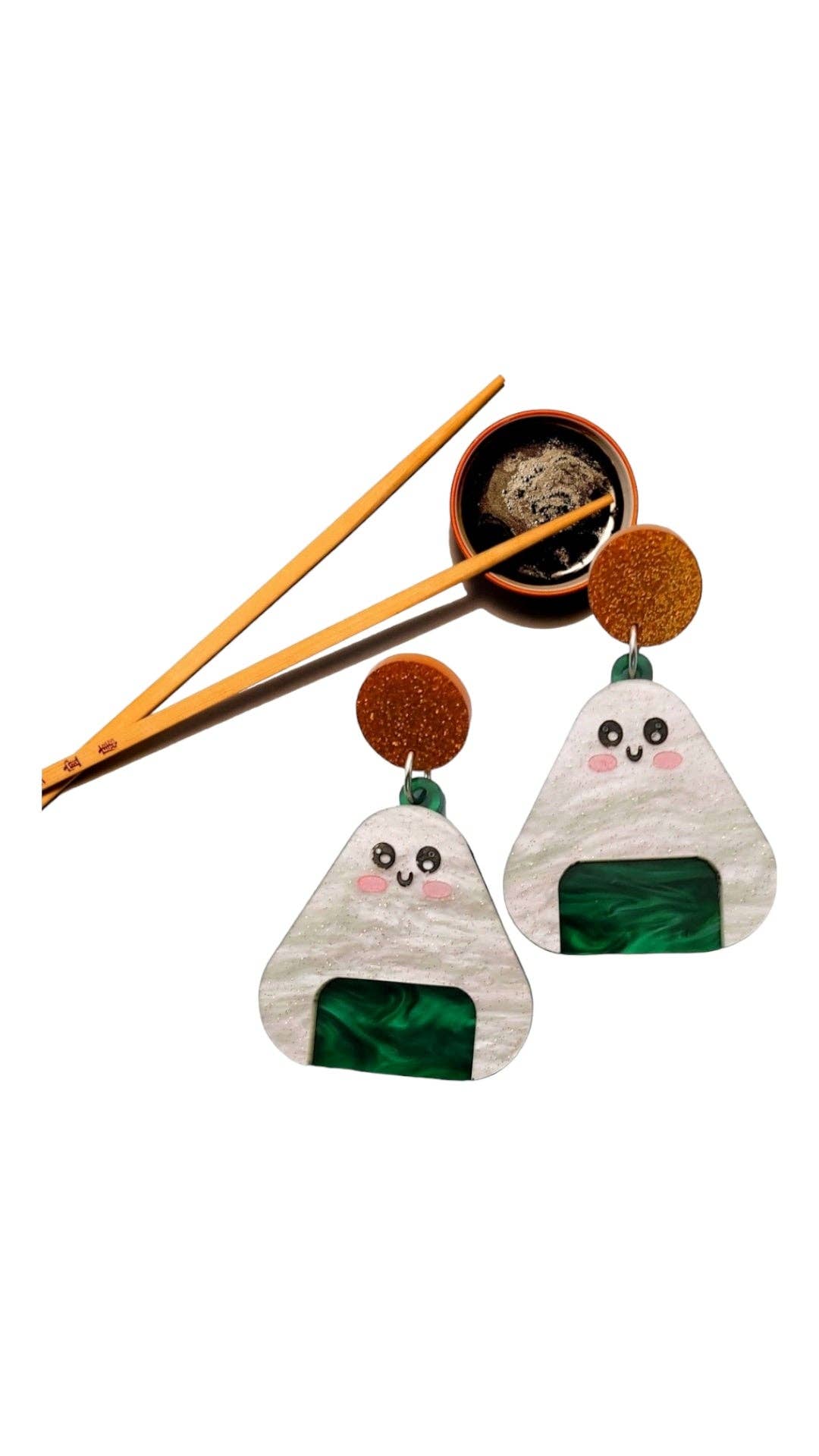 Eclectic Hippo - Earrings - Onigiri
