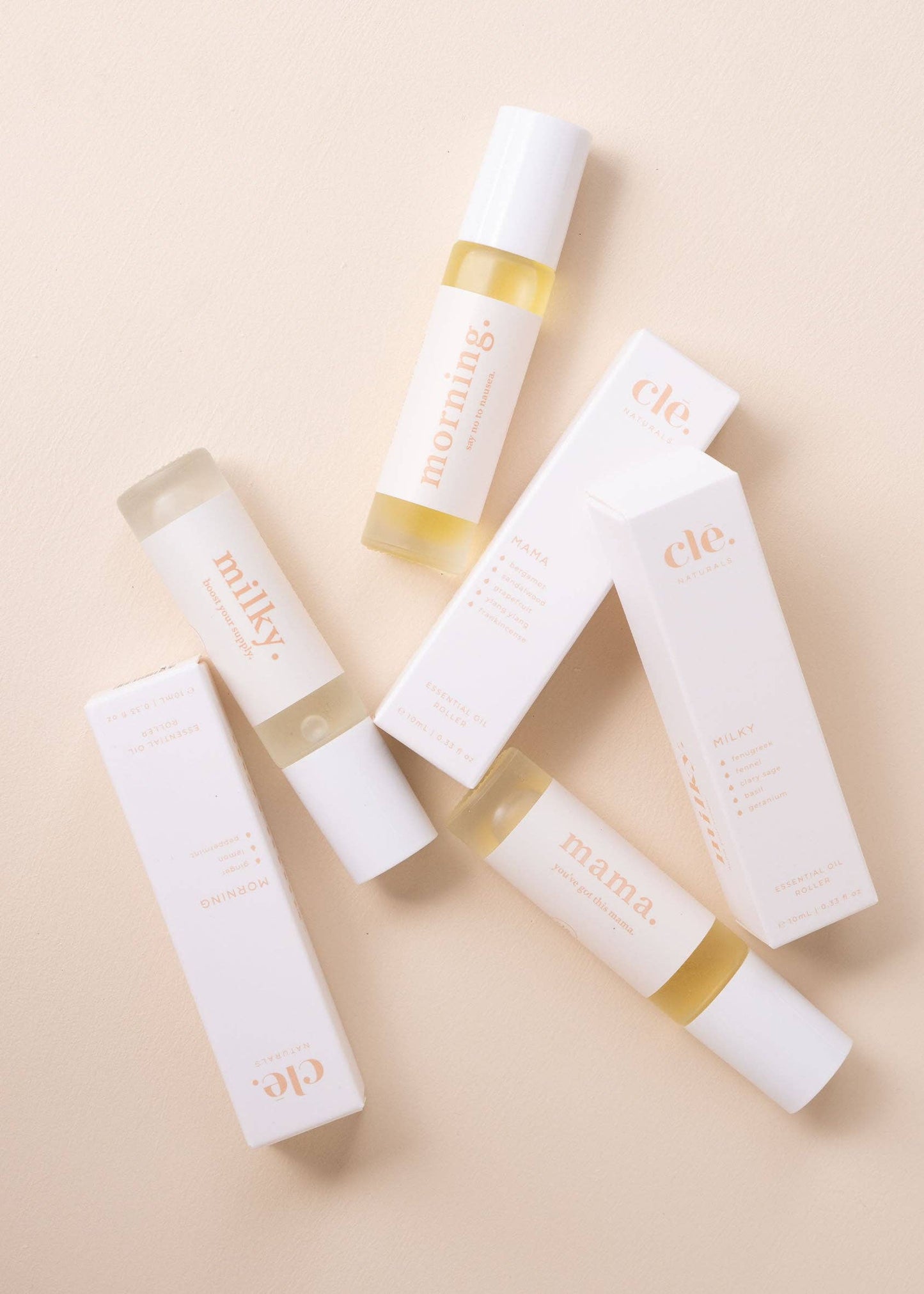 cle. naturals - Essential Oil Roller Blend - the mama bundle.