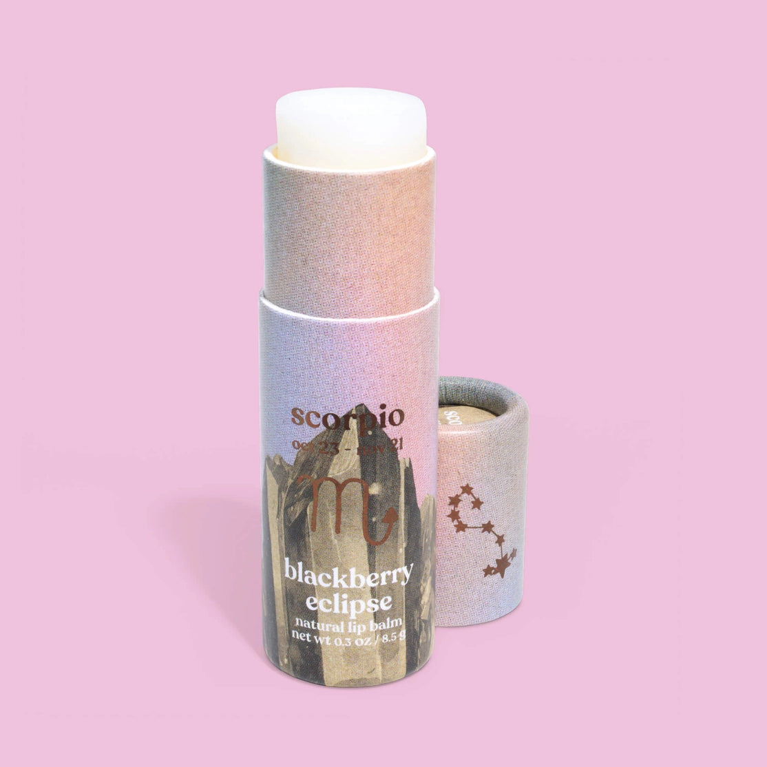 PRE-ORDER AVAILABLE - Poppy & Pout - Zodiac Lip Balm - Scorpio | Blackberry Eclipse