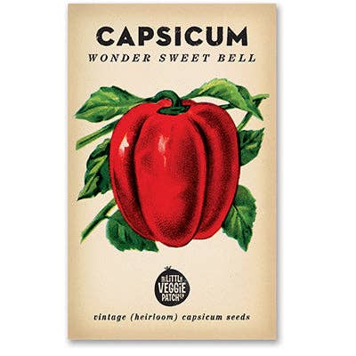 Little Veggie Patch Co - Heirloom Seeds - Capsicum 'Wonder Sweet Bell'