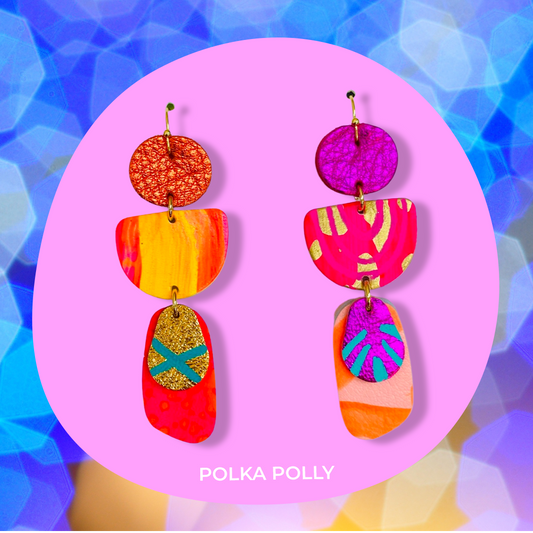 Polka Polly - Flourish Collection - Lava Isle