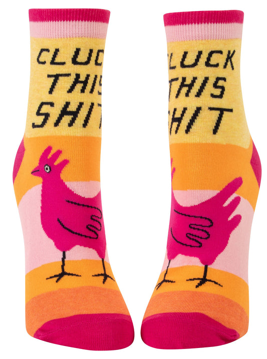 Blue Q - Ankle Socks - Cluck This Shit