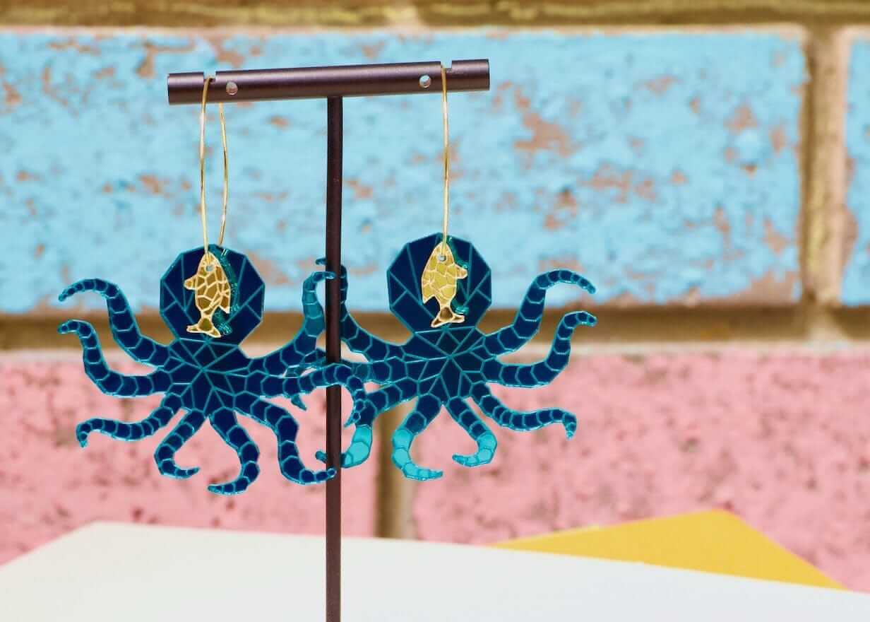 Little Geraldine -  Earrings - Octopus