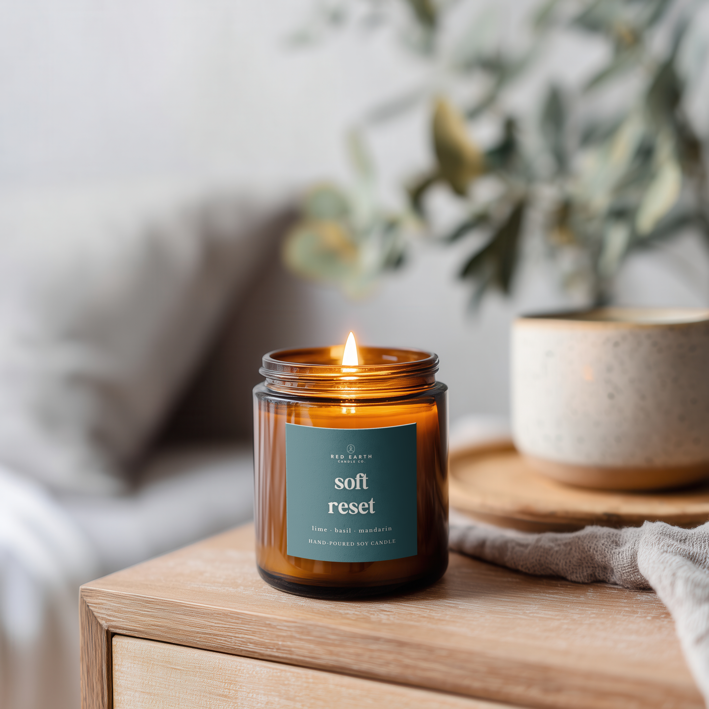 PRE-ORDER AVAILABLE - Red Earth Candle Co. - Soy Candle - Soft Reset