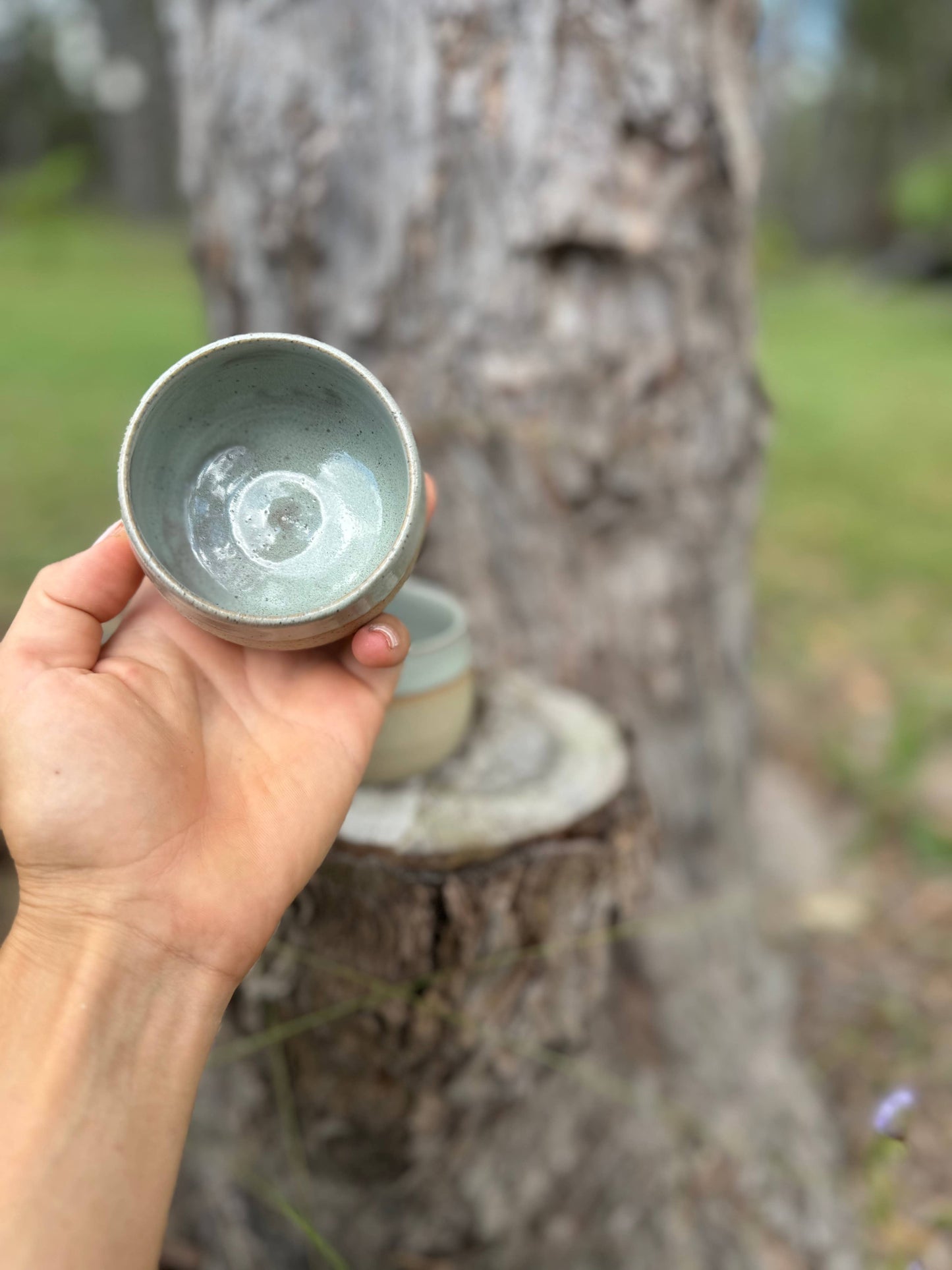 Wolf and Clay - Mini Hug Mug - Grey