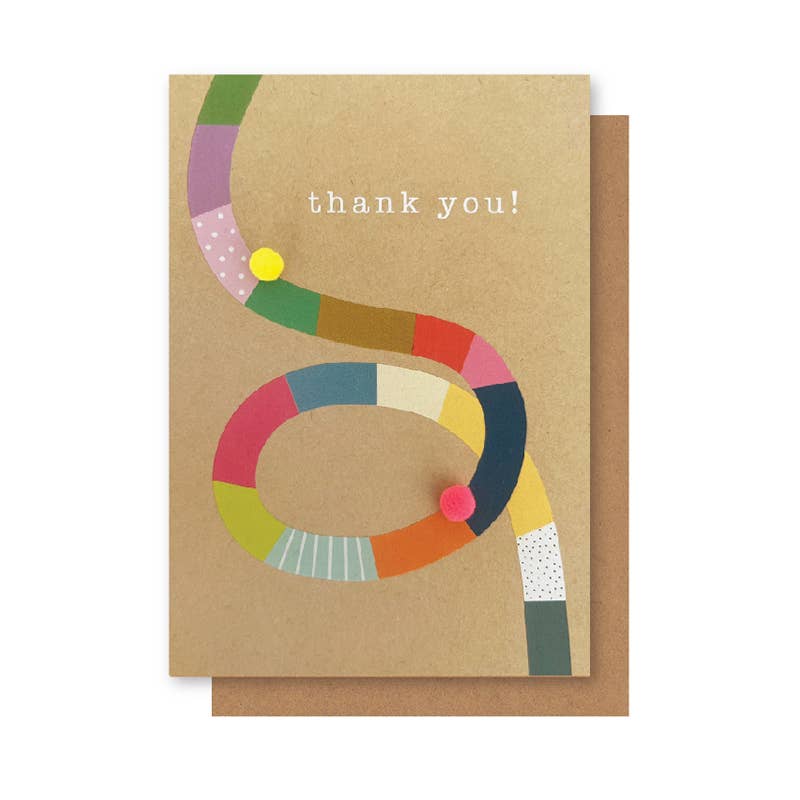 Elly Oak - Greeting Card - Thank You Swirl