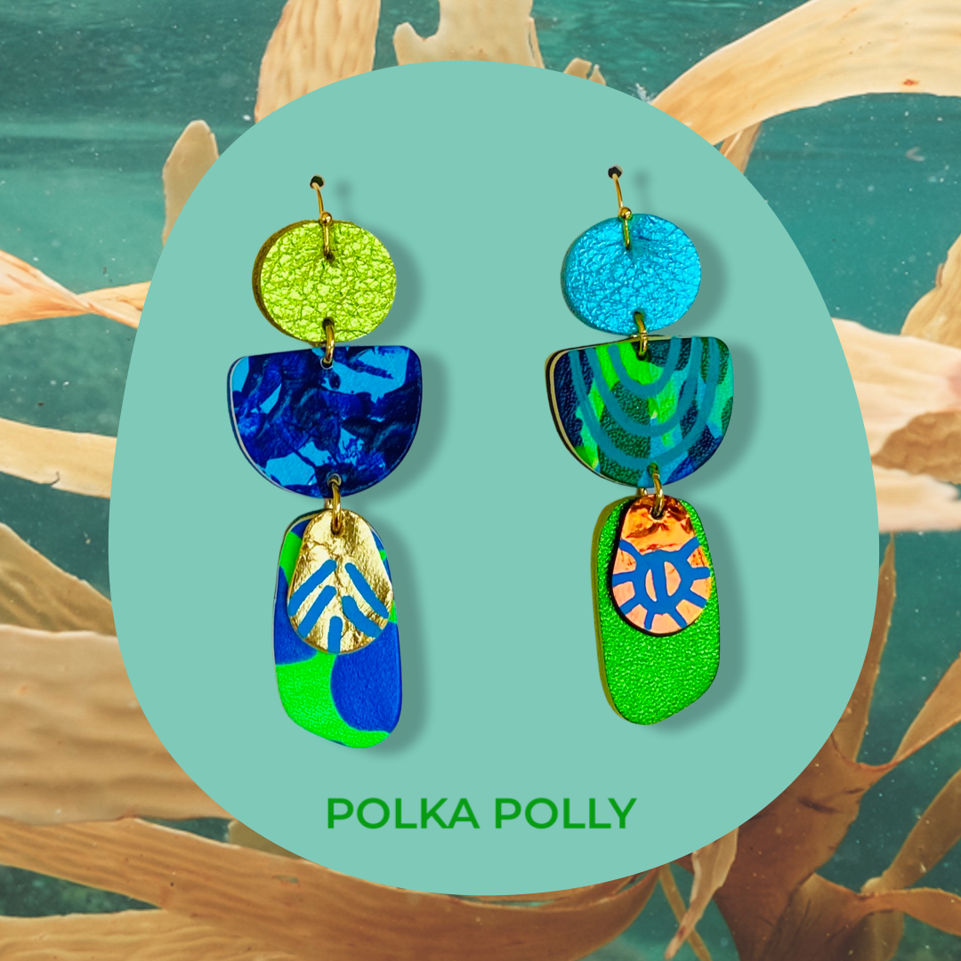 Polka Polly - Earrings - Flourish Collection - Two Face Caribbean