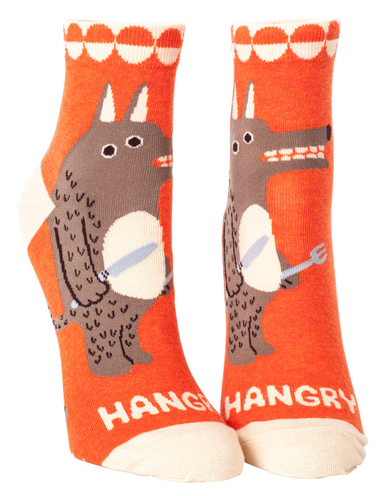 Blue Q - Ladies Ankle Socks - Hangry