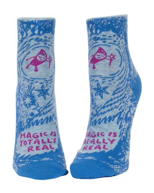 Blue Q - Ladies Ankle Socks - Magic is Totally Real