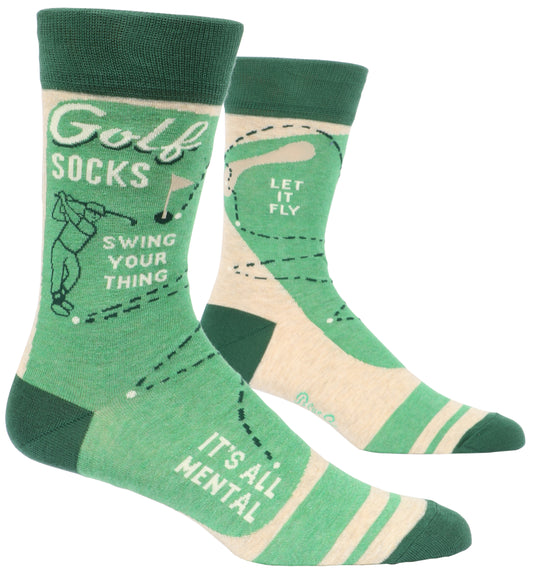 Blue Q - Men's Crew Socks - Golf Socks