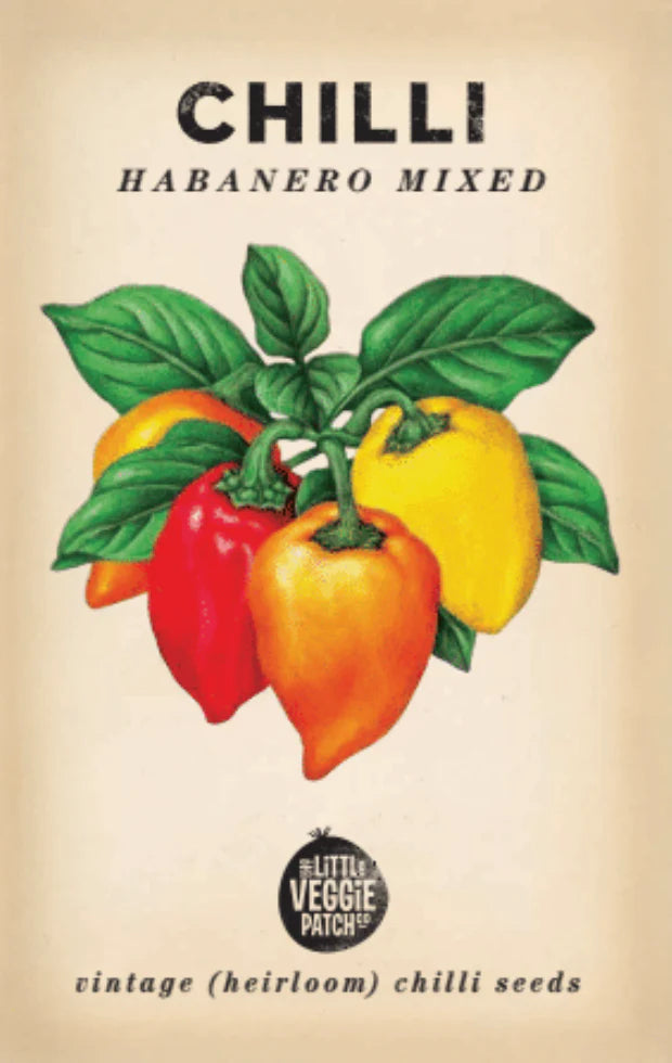 Little Veggie Patch Co - Heirloom Seeds - Chilli 'Habanero Mixed'