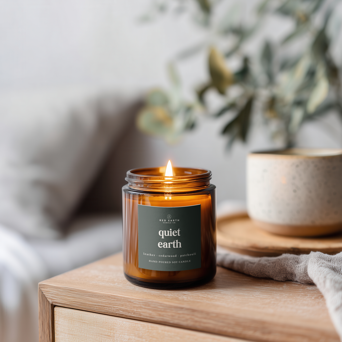 PRE-ORDER AVAILABLE - Red Earth Candle Co.- Soy Candle - Quiet Earth