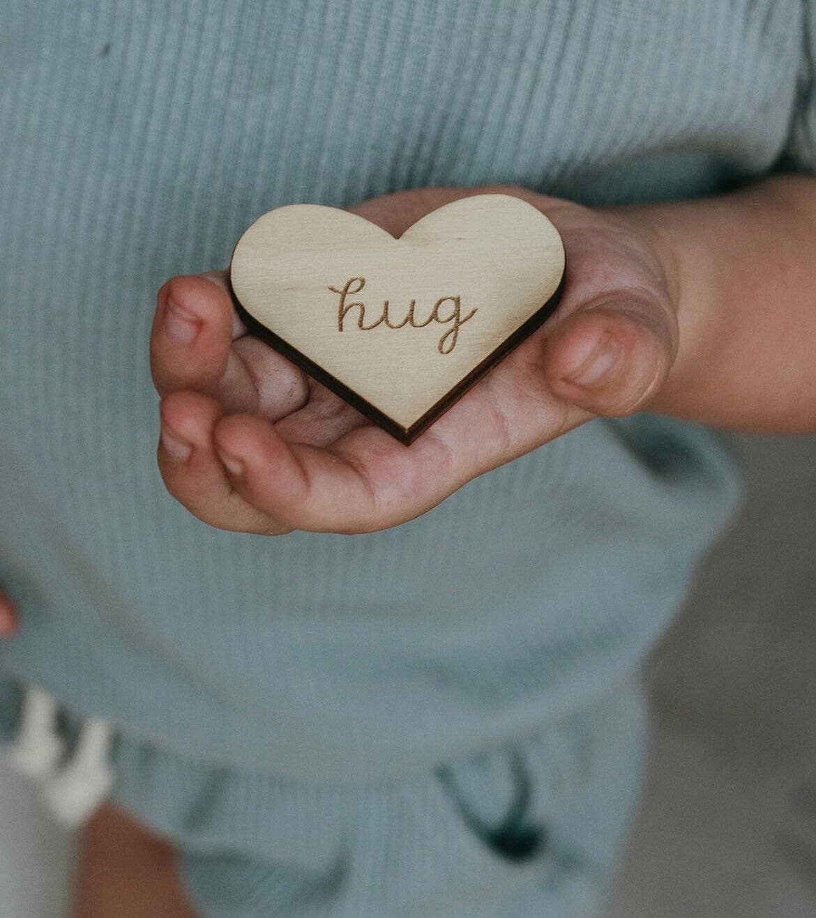 To & From Cards - Greeting Card w/wooden Pocket Hug
