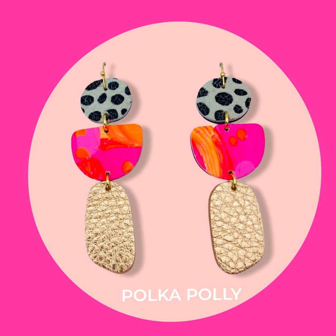 Polka Polly - Earrings - Flourish Collection - Tempa Rose Gold