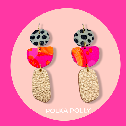 Polka Polly - Earrings - Flourish Collection - Tempa Rose Gold