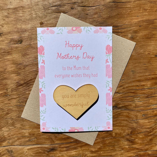 To & From Cards - Greeting Card w/Magnet - Mothers Day