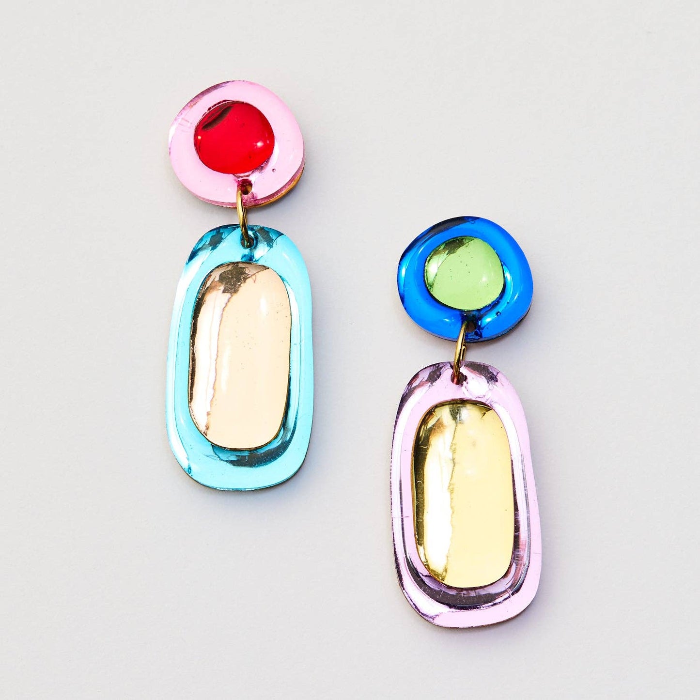 Martha Jean - Jelly Drop Earrings - Rainbow