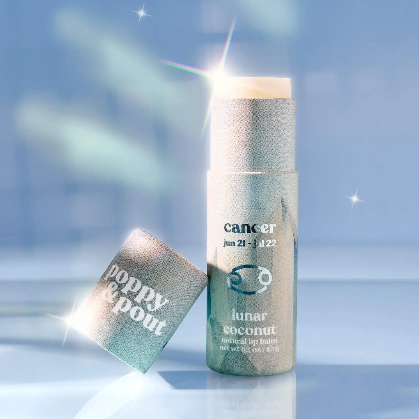 PRE-ORDER AVAILABLE - Poppy & Pout - Zodiac Lip Balm - Cancer | Lunar Coconut