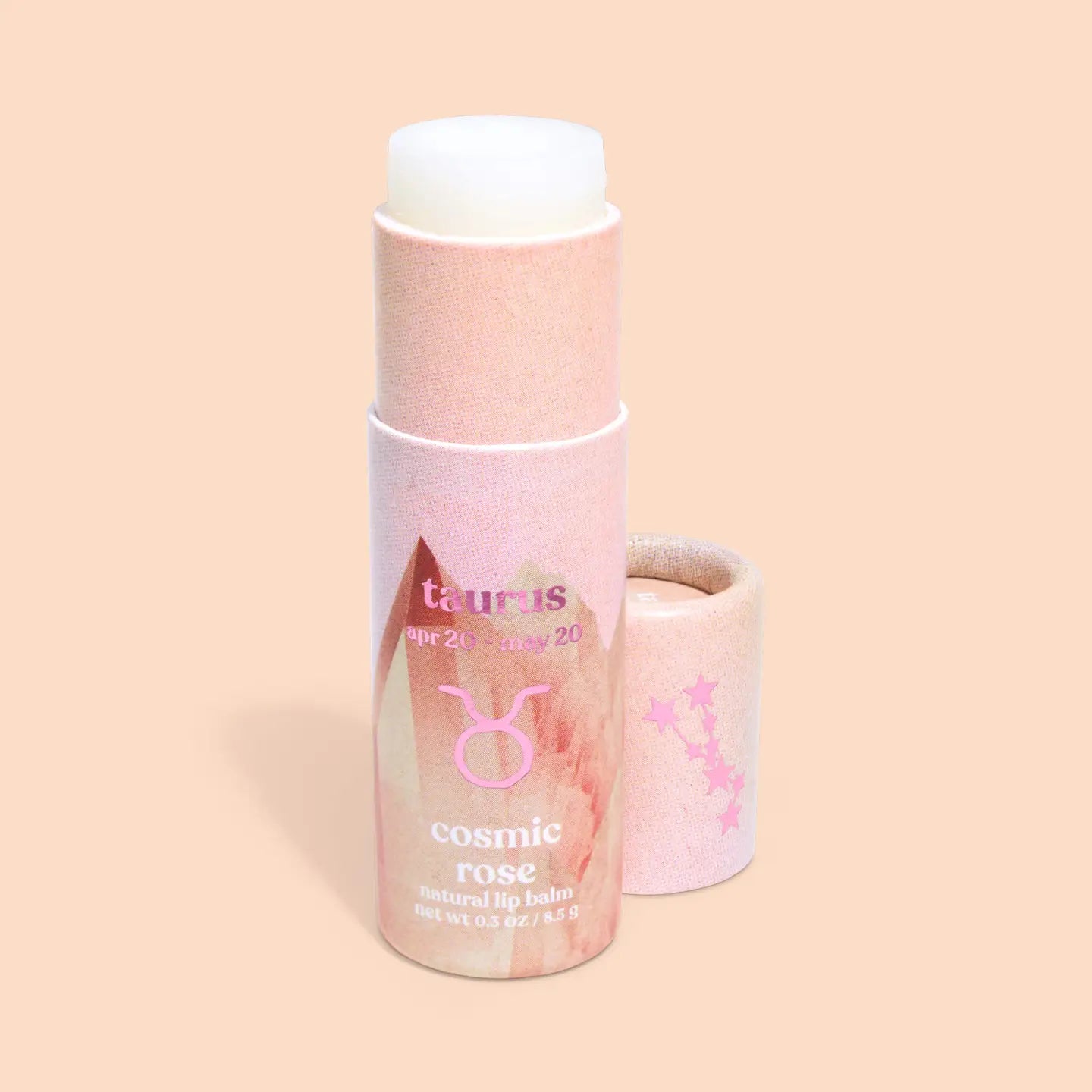 PRE-ORDER AVAILABLE - Poppy & Pout - Zodiac Lip Balm - Taurus | Cosmic Rose