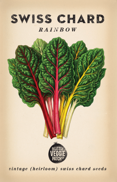 Little Veggie Patch Co - Heirloom Seeds - Swiss Chard 'Rainbow'