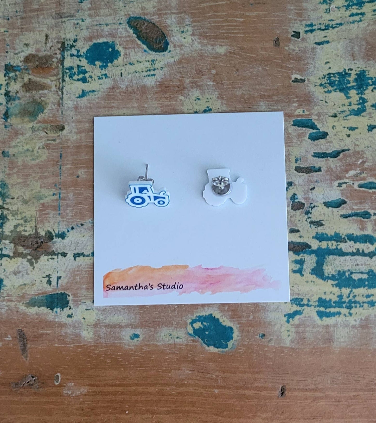Samantha's Studio - Earrings - Tractor Studs