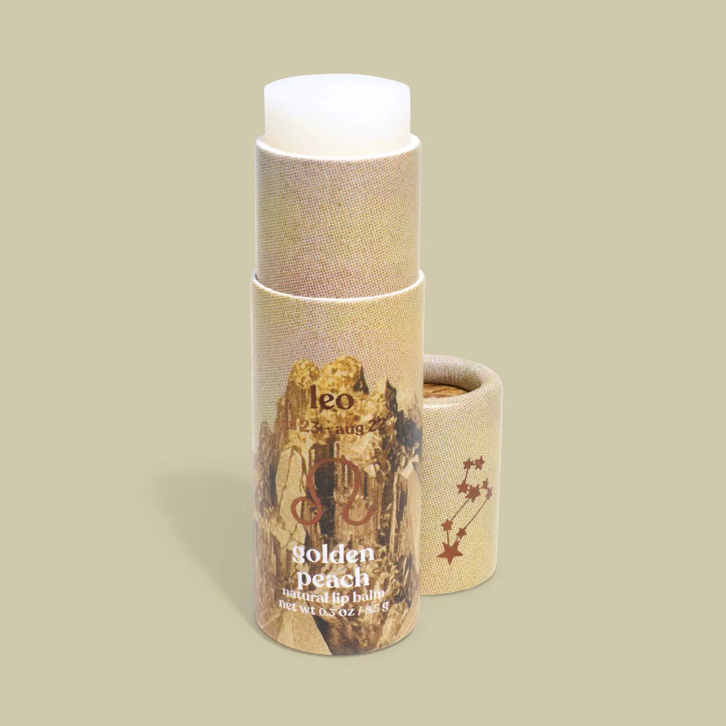 PRE-ORDER AVAILABLE - Poppy & Pout - Zodiac Lip Balm - Leo | Golden Peach