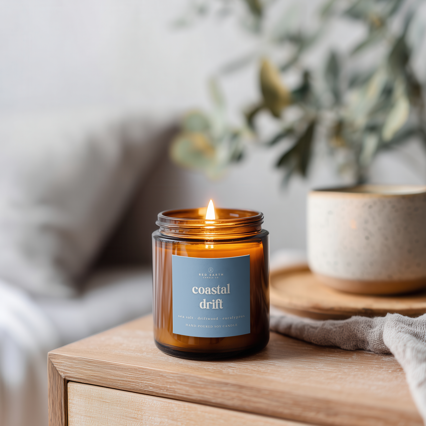 PRE-ORDER AVAILABLE - Red Earth Candle Co. - Soy Candle - Coastal Drift