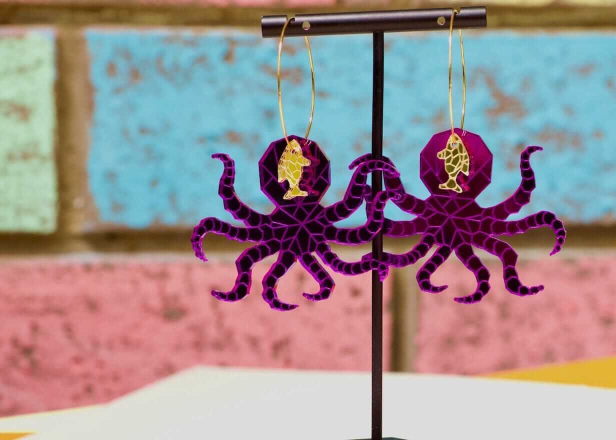 Little Geraldine -  Earrings - Octopus