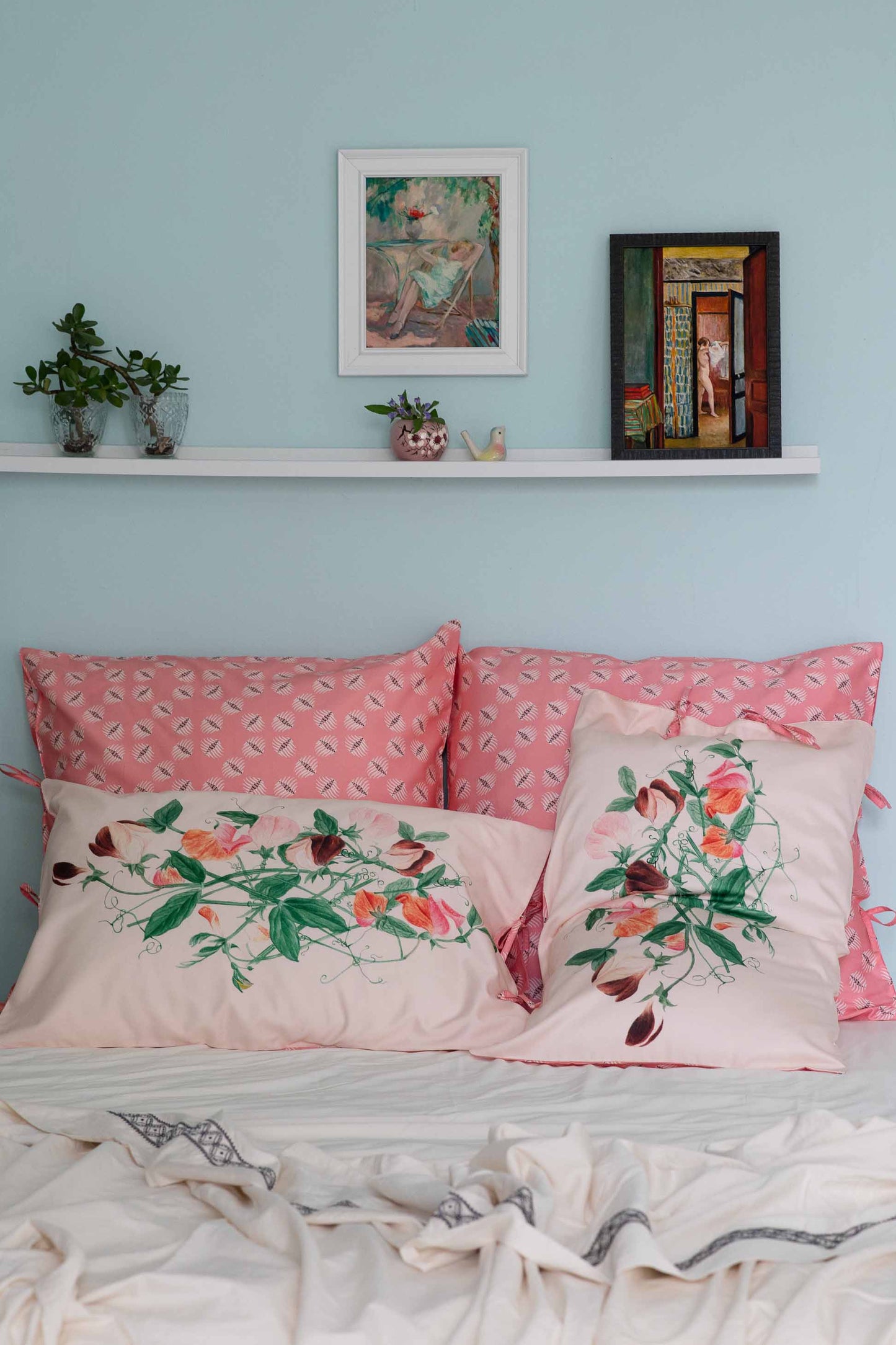 Lazybones - Organic Cotton Pillowcase Set - Sweetpea