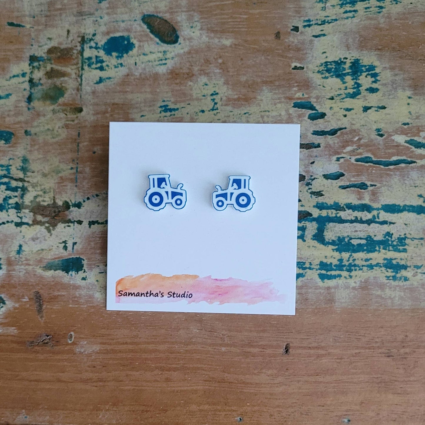 Samantha's Studio - Earrings - Tractor Studs