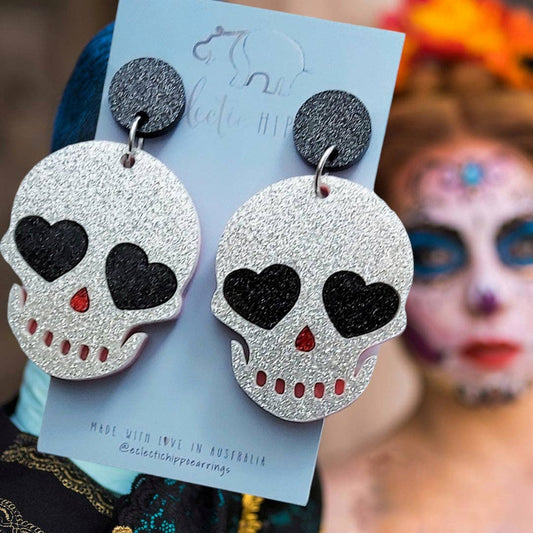 Eclectic Hippo - Earrings - Skulls