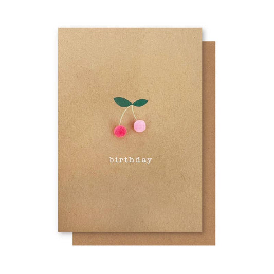Elly Oak - Greeting Card - Happy Birthday Cherries