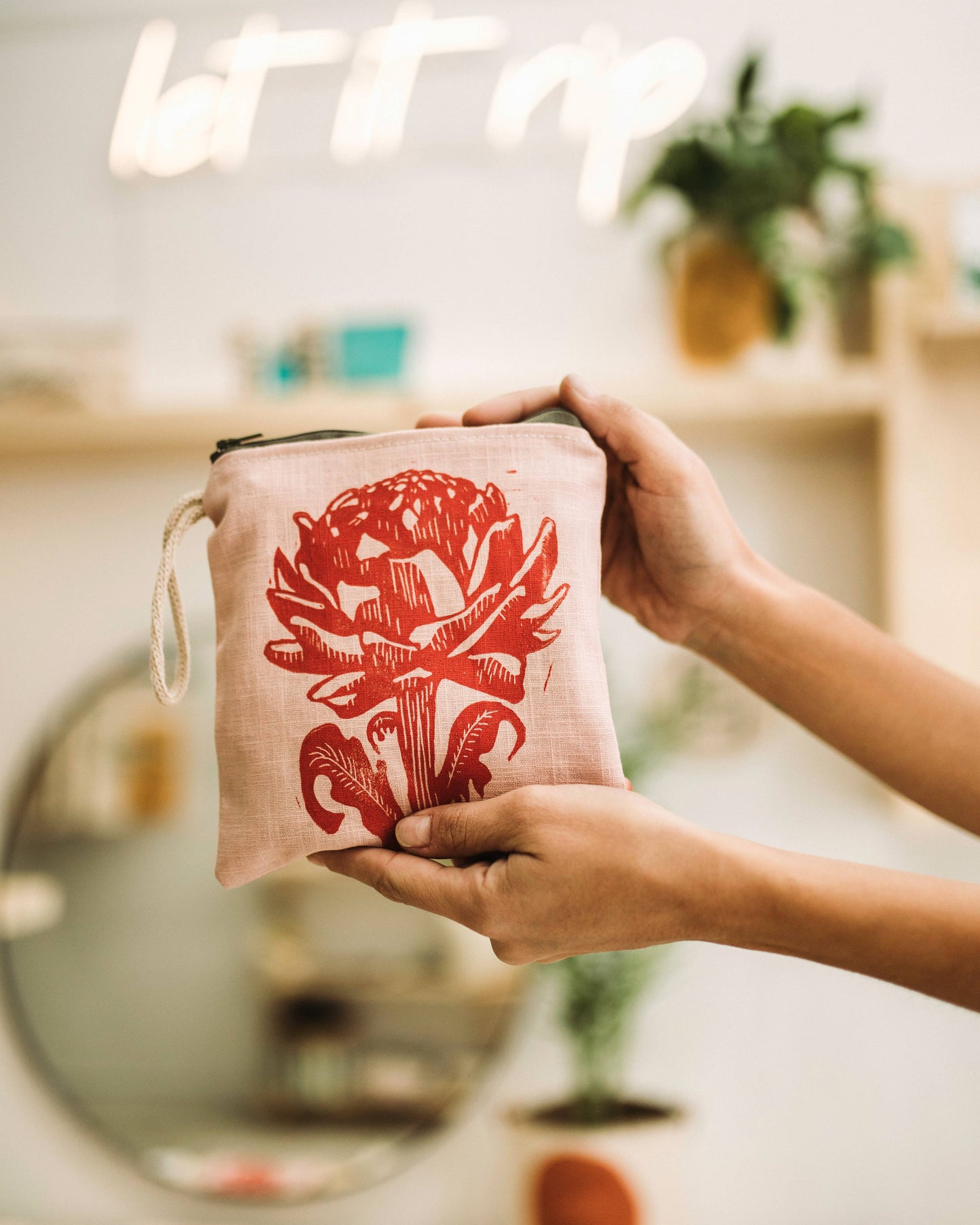 PRE-ORDER AVAILABLE - The Ink Job - Linen Pouch with Zipper - Artichoke