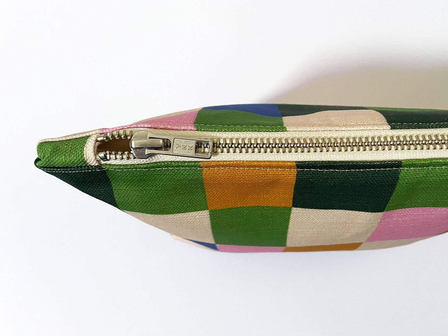 Fabric Drawer -Handmade Make-up, Travel, Clutch Zip Purse - Picnic (Dark)