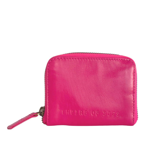 Empire of Bees - Claire Leather Card Wallet - Pink