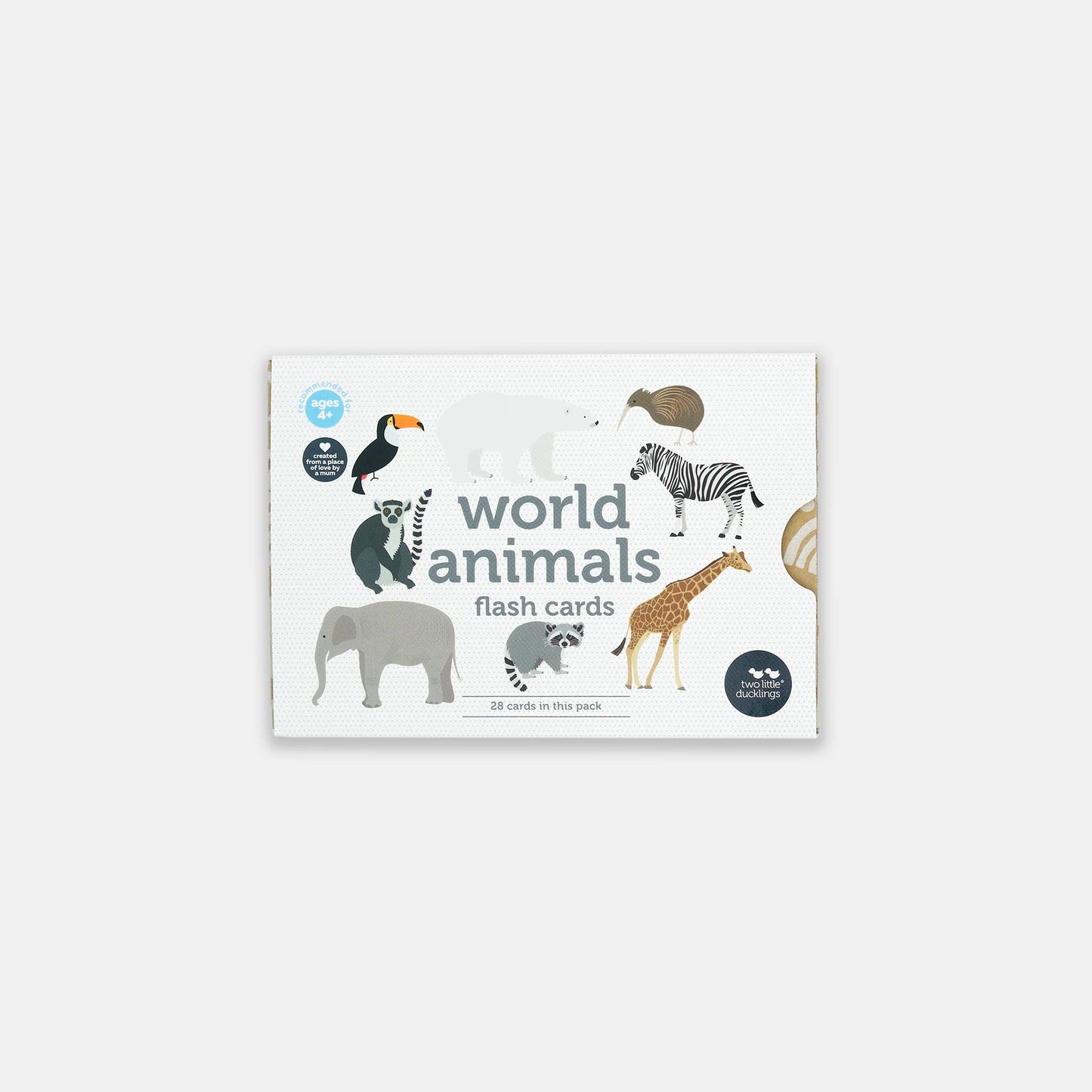 Two Little Ducklings - Flash Cards - World Animals