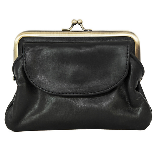 Empire of Bees - Penny's Leather Coin Purse - Black