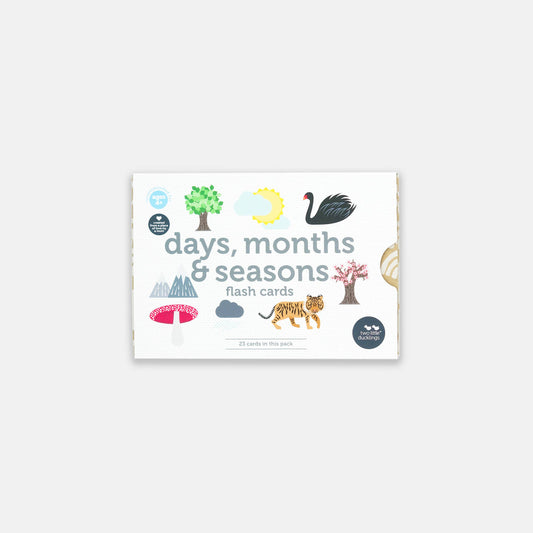 Two Little Ducklings - Flash Cards - Days, Months & Seasons