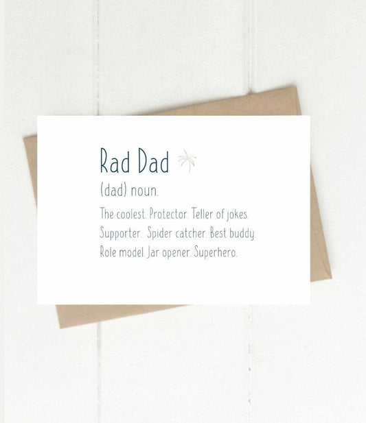 To & From Cards - Greeting Card - Rad Dad